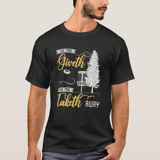 Camiseta Crianças Dourado Disco Golfe Geado de Golfe Retro  (Frente)