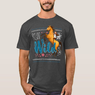 Camiseta Crianças DreamWorks Espírito Correndo Livre Corrid