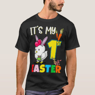 Camiseta Crianças É a minha primeira Páscoa de aniversário,