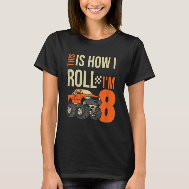 Camiseta Crianças, é assim que eu faço o monstro do caminhã (Frente)