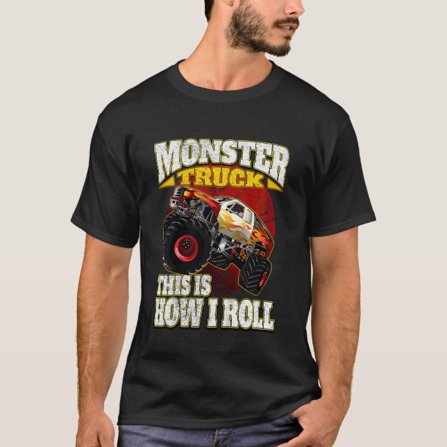 Camiseta Crianças É Assim Que Eu Rolo Caminhão Monstro (Frente)