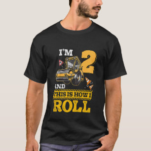 Camiseta Crianças É Assim Que Eu Rolo O Cilindro De Asfalto