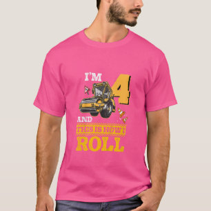 Camiseta Crianças É Assim Que Eu Rolo O Cilindro De Asfalto