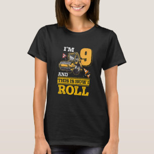 Camiseta Crianças É Assim Que Eu Rolo O Cilindro De Asfalto