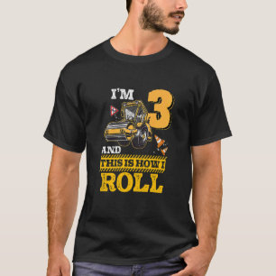 Camiseta Crianças É Assim Que Eu Rolo O Cilindro De Asfalto