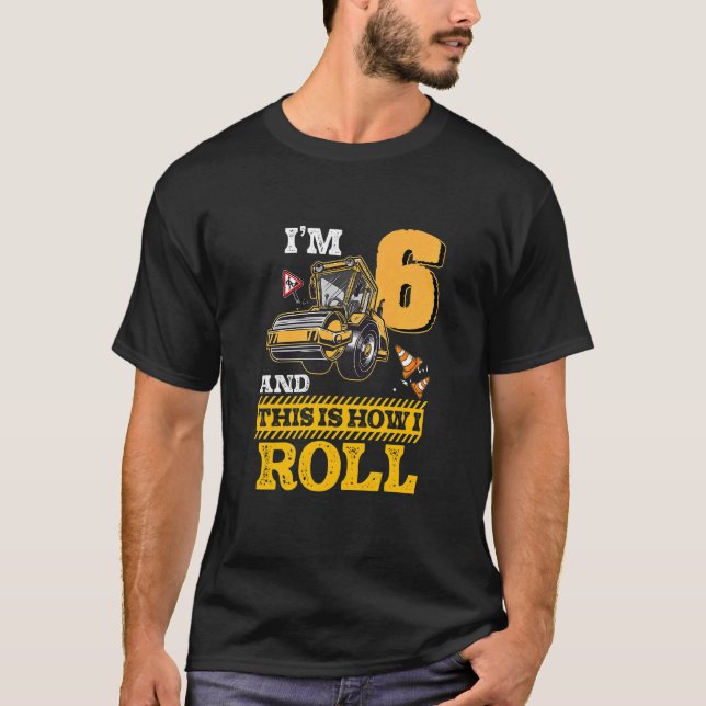 Camiseta Crianças É Assim Que Eu Rolo O Cilindro De Asfalto (Frente)