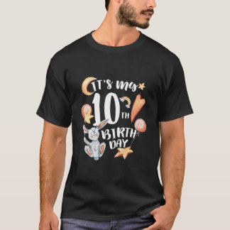 Camiseta Crianças É Meu 10º aniversário Feliz Aniversário B