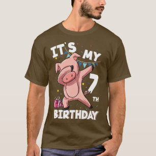 Camiseta Crianças É Meu 7 Aniversário De 7 Anos De Idade De