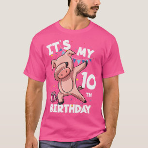 Camiseta Crianças é meu aniversário de 10 anos de idade, po