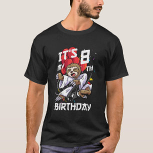 Camiseta Crianças é meu oitavo aniversário, oito anos, Slot
