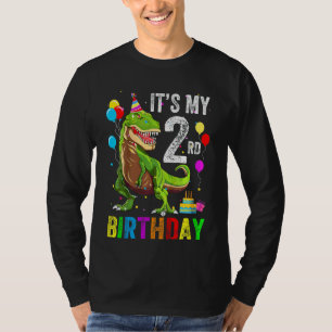 Camiseta Crianças é meu segundo aniversário feliz 2 anos Re