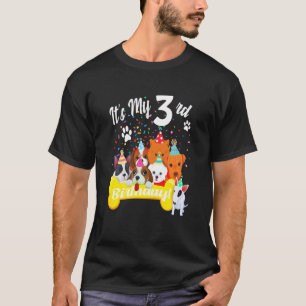 Camiseta Crianças É Minha aniversário de 3 anos Toddler Gar