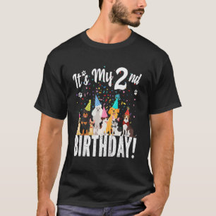Camiseta Crianças É Minha Garota segundo aniversário De Beb