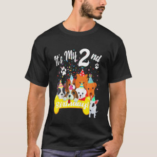 Camiseta Crianças É Minha Garota segundo aniversário De Beb