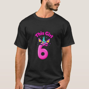 Camiseta Crianças É o meu 6 Feliz Aniversário Feliz 6 Anos 