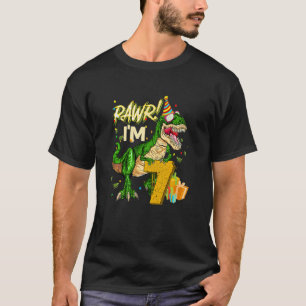 Camiseta Crianças, é o meu 7 Aniversário de 7 anos Rawr