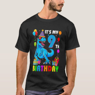 Camiseta Crianças É o meu 9º aniversário Feliz 9 anos Rex