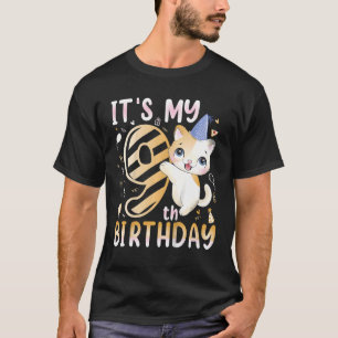 Camiseta Crianças É o meu 9º aniversário para os 9 anos