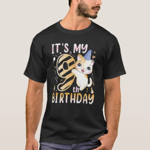 Camiseta Crianças É o meu 9º aniversário para os 9 anos
