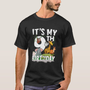 Camiseta Crianças É o meu 9º Aniversário Zoo Selva Safari 9