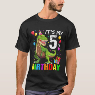 Camiseta Crianças É o meu aniversário de 5 Feliz 5 anos 
