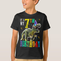 Crianças É o meu aniversário de 7 Feliz 7 Anos Din