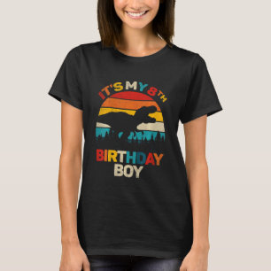 Camiseta Crianças É o meu menino de oitavo aniversário, Din