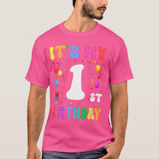 Camiseta Crianças É o meu primeiro aniversario 10 Feliz Ani