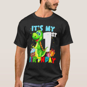 Camiseta Crianças É o meu primeiro aniversario, Engraçad