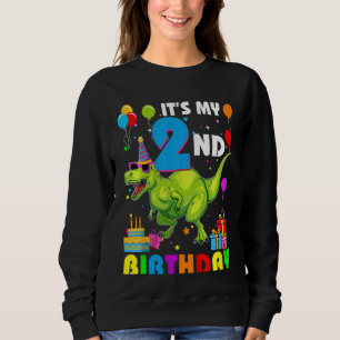 Camiseta Crianças É o meu segundo aniversário Feliz 2 Anos 