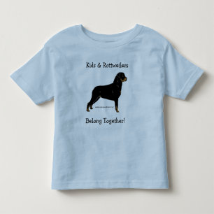 Camiseta Crianças e Rottweilers se unem!