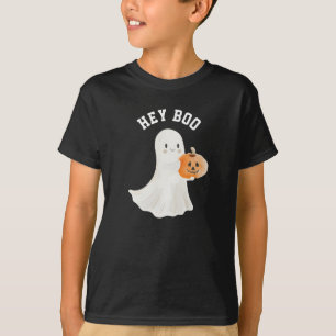 Camiseta Crianças Ei Boo Dia de as Bruxas engraçado Tshirt