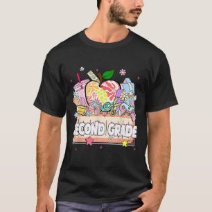 Camiseta Crianças Elegantes Segunda Série 2025 Pré-Escola 2