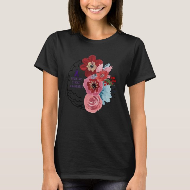 Camiseta Crianças em Acidente de Acidente Cutâneo Cérebro C (Frente)
