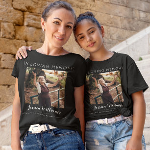 Camiseta Crianças Em Memória Carinhosa 5 Colagem de Fotos