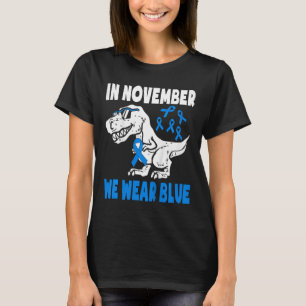 Camiseta Crianças Em Novembro Vestimos A Consciência da Dia