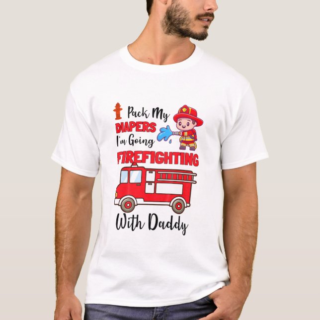 Camiseta Crianças embalam minhas Fraldas Eu vou lutar com D (Frente)