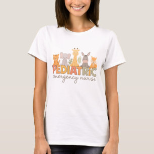 Camiseta Crianças Enfermeiras de Emergência Safari Animais