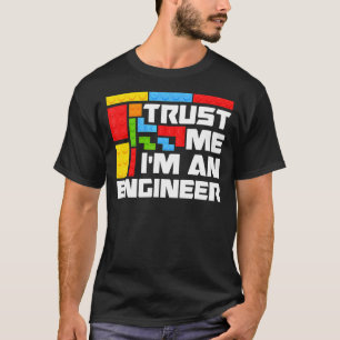 Camiseta Crianças engenheiros Brinquedos Grandes Blocos De