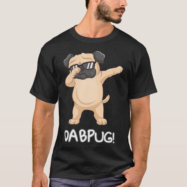 Camiseta Crianças Engraçadas Dabbing filhote Gift óculos de (Frente)