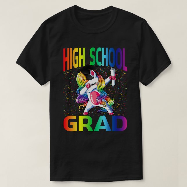 Camiseta Crianças Engraçadas Formando de Segundo grau de Gr (Frente do Design)