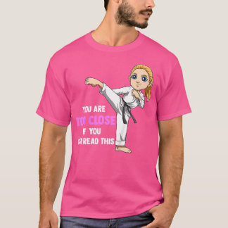 Camiseta Crianças Engraçadas Karate Girl