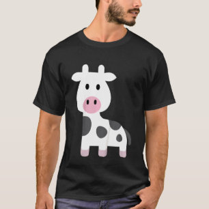 Camiseta Crianças Engraçadas Vaca Moo Fazenda Bonita Vacas 