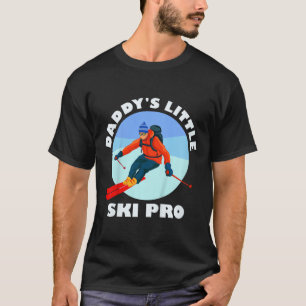 Camiseta Crianças Esquecendo Crianças Pai Pequeno Esqui Pro