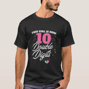 Camiseta Crianças Esta Garota Tem 10 Anos De Idade E 10 Ano