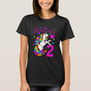 Camiseta Crianças Esta Princesa De Aniversário É Uma Garota