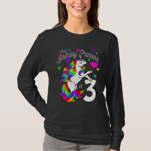 Camiseta Crianças Esta Princesa De Aniversário É Uma Garota