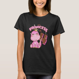 Camiseta Crianças Esta Princesa É 4 Meninas 4 Quarto Aniver