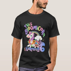 Camiseta Crianças Este Bloomicórnio Está Transformando 6 Na