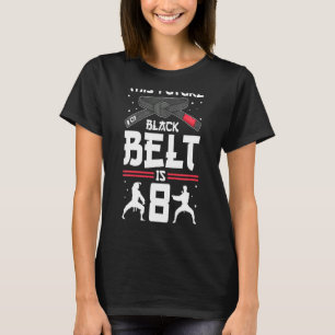Camiseta Crianças Este Futuro Cinturão Negro Tem 8 Anos